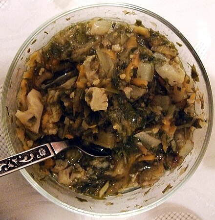 Torshi liteh  made with vinegar, eggplants and herbs