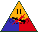 11th US Armored Division SSI.svg