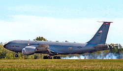 145th Air Refueling Squadron - KC-135 tanker landing.jpg