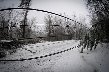 A 2016 snow and ice storm in Travelers Rest.