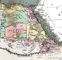 A map of Africa, published by John Cary in 1805, showing the Mountains of the Moon