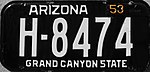 1953 Arizona lisensi plate.jpg