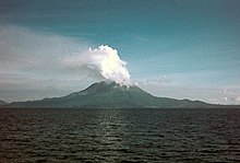 El Sakurajima en 1974.