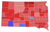 1978 United States Senate election in South Dakota results map by county.svg