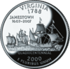 ヴァージニア州25セント硬貨