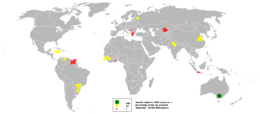 Producción de bauxita, como porcentaje de la producción de Australia.