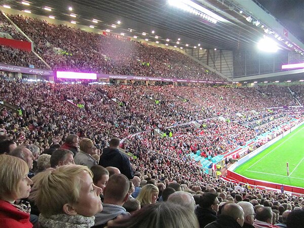 Crowds during the match