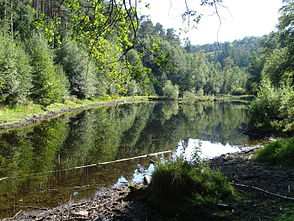 The Ungeheuersee in the upper Krumbach valley