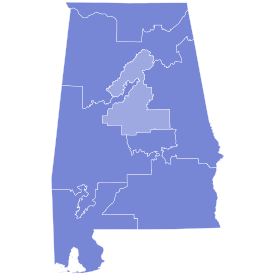 2016 Alabama GOP Presidential primary by congressional district.svg