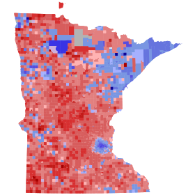 2018 United States Senate special election in Minnesota results map by precinct.svg