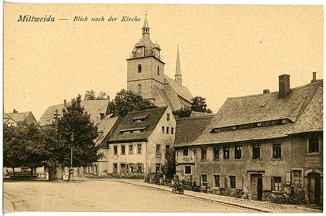 Blick nach der Kirche 1918