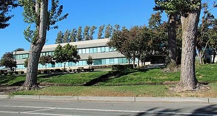 NeXT's former headquarters at 900 Chesapeake Drive, c. 2022