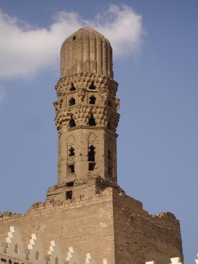 Al-Hakim Mosque in Cairo, Egypt, erected by al-Hakim bi-Amr Allah, an Ismāʿīlī Imām and Fatimid Caliph.