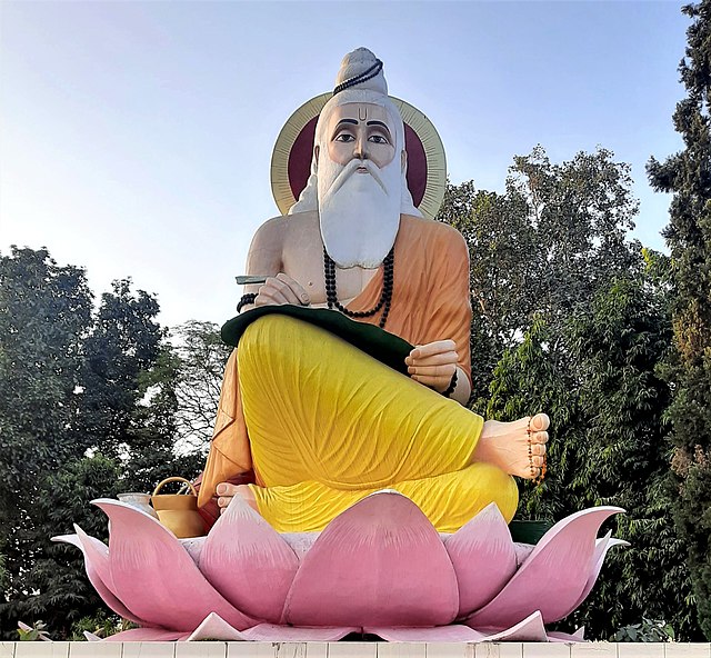 A statue of Maharishi Valmiki at Hoshiarpur.