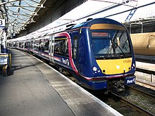 A ScotRail service at Aberdeen, formed of a Class 170 Turbostar unit