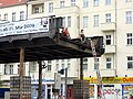 demolition work of bridge Schönhauser Allee / Bornholmer Straße
