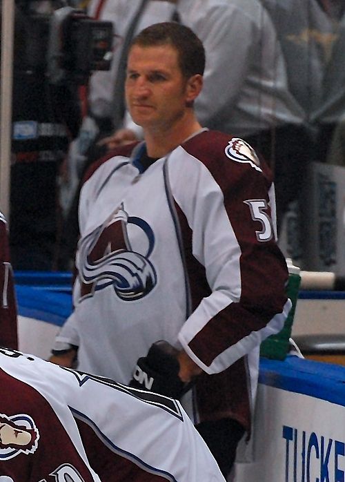 Foote with the Colorado Avalanche in 2008