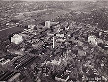 Aerial View of Downtown Saginaw in 1930