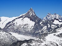 Finsteraarhorn - 4,274 m (14,022 ft) Aerial image of Finsteraarhorn (view from the south).jpg