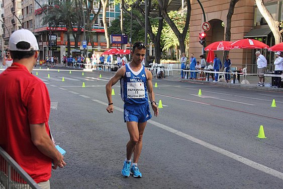 Αλέξανδρος Παπαμιχαήλ. Χρυσό μετάλλιο 20 χλμ βάδην.