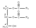 α,β-diglizeridoa.