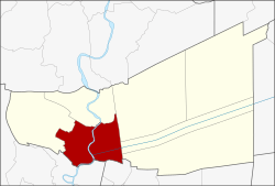 District location in Pathum Thani province