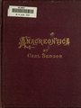 Anacreontics by Bristed, Charles Astor.djvu