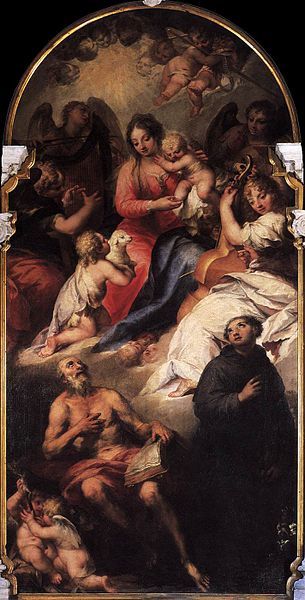 File:Andrea Celesti - The Virgin and Child with the Infant St John Appearing to St Jerome and St Anthony - WGA04623.jpg