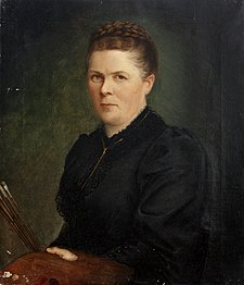 Self-portrait (before 1900) Anna Stainer-Knittel - Selbstbildnis.jpg