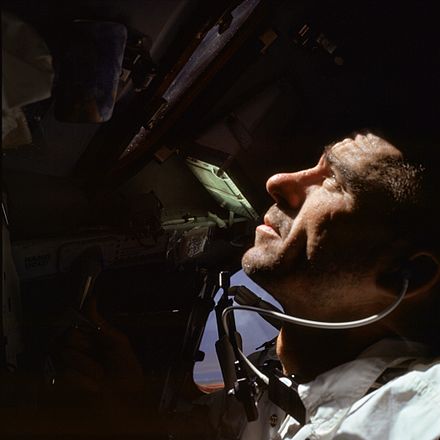 Cunningham during the mission