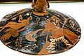 Apulian red figure lid - RVAp extra - youth and woman - Eros and woman - Firenze MAN 2223 - 01