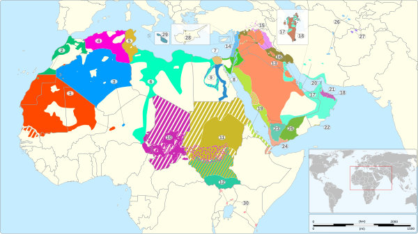 Arabisch: Verspreiding, Variëteiten en dialecten, Geschiedenis