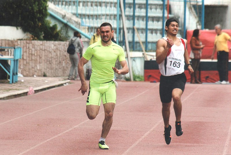 File:Armando Manoku National champion of Albania on "The cup of Albania" 400M.jpg