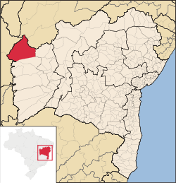Localização de Formosa do Rio Preto na Bahia