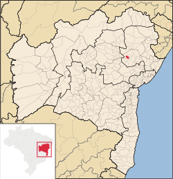 Localização de São Domingos na Bahia