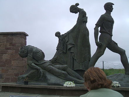 Memorial to the Republican soldiers executed by Free State forces at Ballyseedy, County Kerry, designed by Yann Goulet