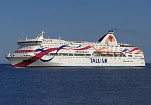 M/S Baltic Queen i Tallinn den 11 juli 2021.