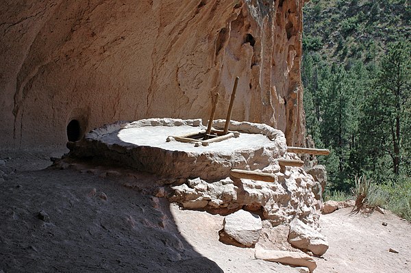 Alcove House, Frijoles Canyon. A similar photograph appears in Hewett's 1943 book