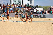 Deutsch: Deutsche Beachhandball-Meisterschaften 2022; Tag 3: 7. August 2022 – Frauen,Finale, Beach Bazis Schleissheim – Minga Turtles Ismaning 2:1 (20:26, 24:20, 8:6) English: German Beach handball Championships; Day 3: 7 August 2022 – Women Final – Beach Bazis Schleissheim Vs Minga Turtles Ismaning 2:1 (20:26, 24:20, 8:6)