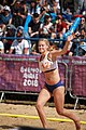 Deutsch: Beachhandball bei den Olympischen Jugendspielen 2018 in Buenos Aires; Tag 7, 13. Oktober 2018; Mädchen, Spiel um Platz Drei – Ungarn-Niederlande 2:0 English: Beach handball at the 2018 Summer Youth Olympics in Buenos Aires at 13 October 2018 – Girls Bronze Medal Match – Hungary-Netherlands 2:0 Español: Handball de playa en los Juegos Olimpicos de la Juventud Buenos Aires 2018 en 13 de octubre de 2018 – Partido por la medalla de bronce femenino - Hungría-Países Bajos 2:0