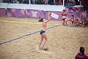 Deutsch: Beachhandball bei den Olympischen Jugendspielen 2018; Tag 5, 10. November 2018; Mädchen, Hauptrunde - Kroatien-Niederlande 1:2 English: Beach handball at the 2018 Summer Youth Olympics at 11 October 2018 – Girls Main Round – Croatia-Netherlands 1:2