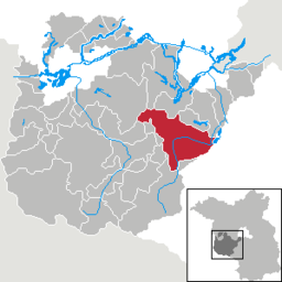 Beelitz läge i Brandenburg
