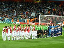 Group F match between Arsenal and Marseille. Beginning Arsenal vs Marseille 2.jpg