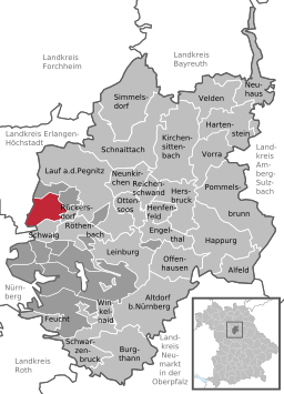 Läget för Behringersdorfer Forst i Landkreis Nürnberger Land