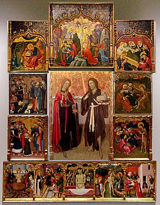 <i>Altarpiece of the Saints John</i> Polyptych by Bernat Martorell