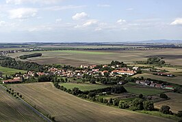 Břešťany in vogelvlucht (2011)