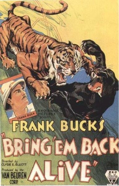 File:Bring 'Em Back Alive (1932) film poster.jpg