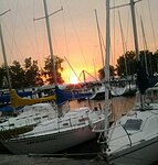 Britannia Yacht Club boats in main harbour