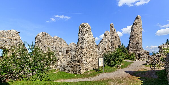 North palas and bergfried Hohenfreyberg Castle Bavaria Germany