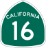 State Route 16 marker